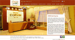 Desktop Screenshot of corvinhotel.com